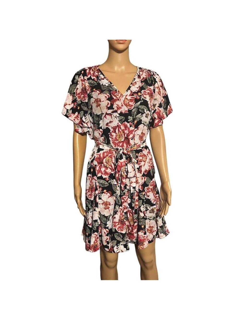 White House Black Market Floral XS Flutter feminine
